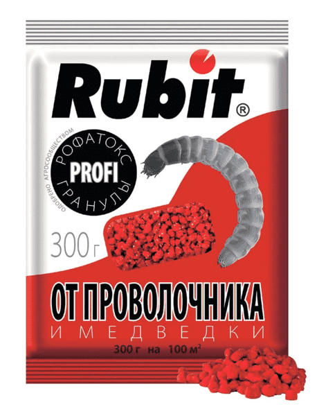 Средство от проволочника и медведки гранулы РОФАТОКС 300г (30) Рубит