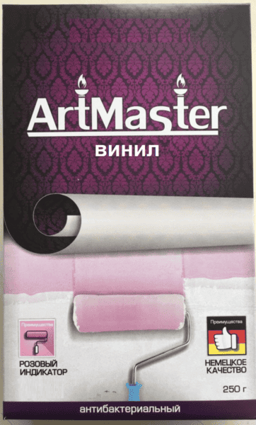 "ArtMaster" винил индикатор (250г) обойный клей 12 шт/кор