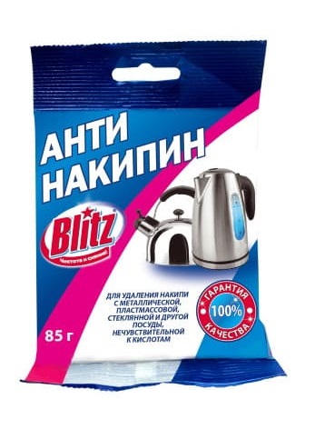 Блиц  Антинакипин д/чайников (пакет) 85гр/24/