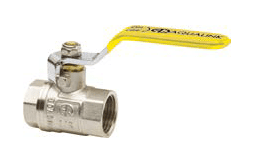 Кран шаровой для газа 3/4" в/в ручка (AQUALINK   100/10)