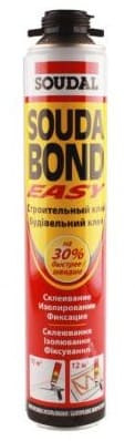 Клей-Пена SOUDAL SOUDABOND EASY GUN ПРОФЕССИОН.  750мл 12шт/упак