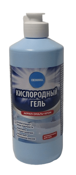 Гель для чистки ванной "Свежинка" кислородный 500 мл /16