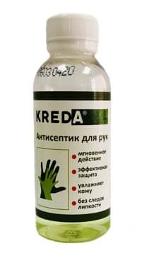 Антисептик для рук ТМ KREDA 0.1л (Палиж) (6/108)