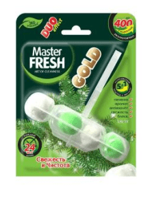 Master FRESH GOLD ХВОЯ подвесной блок для унитаза DUO EFFECT 5в1/24