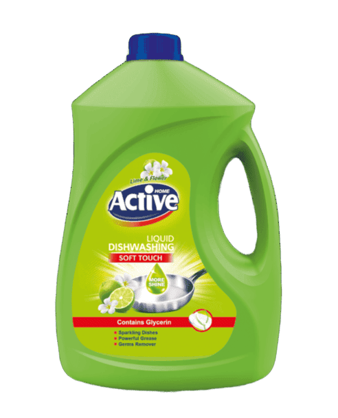 ACTIVE Гель /мытья посуды "Лайм и цветы" 3,5л Green /4