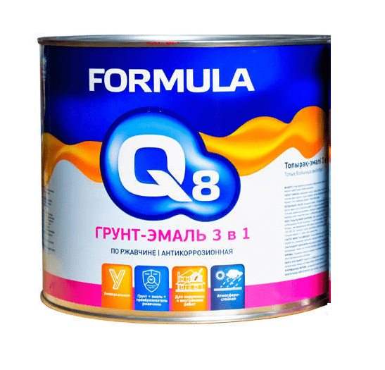 Грунт-эмаль "ФОРМУЛА" по ржавчине коричневая (1,9кг) 6шт/уп