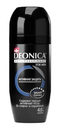 Дезод. мужск.DEONICA РОЛИК Активная защита, 50 мл/6