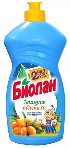Моющее ср-во Биолан д/посуды 450 мл в Бальзам Облепиха /20/.