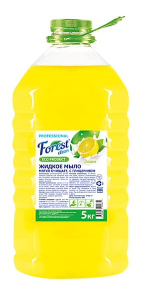 Жидкое мыло "Лимон" 5л Forest Clean /2/