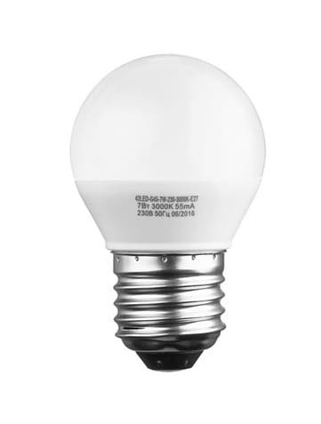 Светодиодная лампа 42 серия 42LED-G45- 7W-230-4000K-E27 (5/100)
