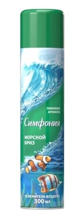 Освежитель воздуха Симфония "Морской бриз"/300 мл/12