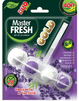 Master FRESH GOLD ЛАВАНДА подвесной блок для унитаза DUO EFFECT 5в1 /1шт  /24