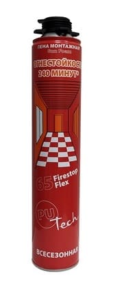 Пена  "Putech FireStop 65 PRO" огнестойкая16шт