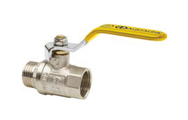 Кран шаровой для газа 1/2" в/н ручка (AQUALINK   120/10)