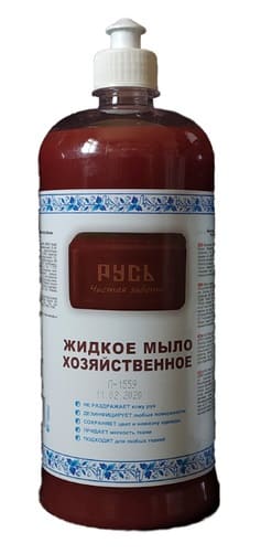 Мыло хозяйственное жидкое "Русь" Premium /1000 мл/ 8/ 