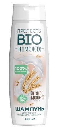Шампунь «Прелесть Био» д/ всех типов волос,(овсянное молочко)/400мл/6