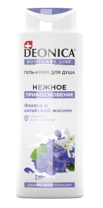 DEONICA Гель-крем для душа Нежное прикосновение, 250 мл/6