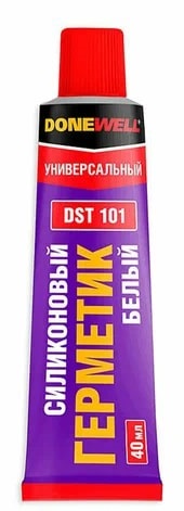 Герметик ДАНВЕЛ силиконовый универсальный белый DST 101 40мл 24шт/кор