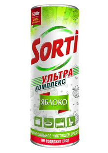 Чистящее ср-во Сорти д/посуды 500 гр Яблоко /24/