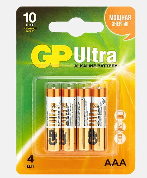 GP Элемент питания LR3 Super Alkaline G-TECH 24AA213/1-2CRSBC4 3+1/бл/																														