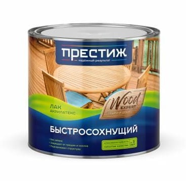 Лак акриловый по дереву бесцв. "Престиж" 1,9л 6шт/уп