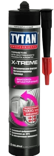 Герметик TYTAN Professional для экстренного ремонта кровли X-treme прозрачный 310 мл