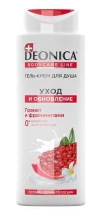 DEONICA Гель-крем для душа Уход и обновление, 250 мл/6