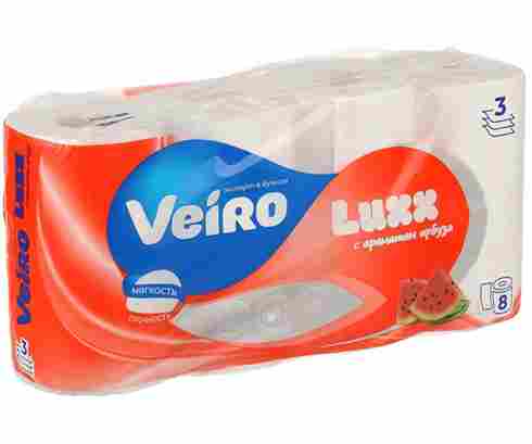 ТБ Veiro  LUXX  Арома Арбуз 3 сл 8 рул /6