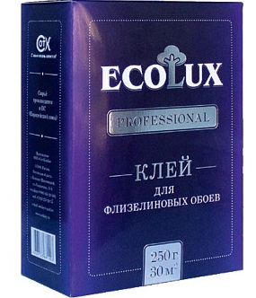 Клей обойный "ECOLUX" флизелин 250г 20шт/уп