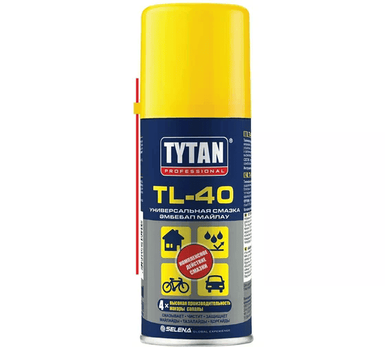 Смазка Tytan Professional TL-40 универсальная смазка-аэрозоль 150 мл