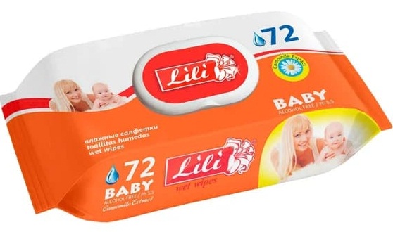 Салф.вл.72шт. для детей с экстрактом ромашки (24) TM Lili