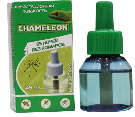 Дополнительный флакон от комаров на 65 ночей "Chameleon" 45 мл Без запаха Я-223 /24/ 