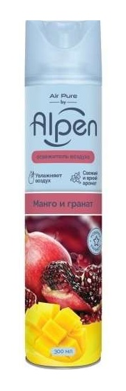 Освежитель воздуха Alpen "Манго и гранат" 300 мл /12/