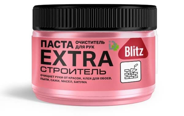 Блиц паста очиститель СТРОИТЕЛЬ  д/рук EXTRA /300гр/8