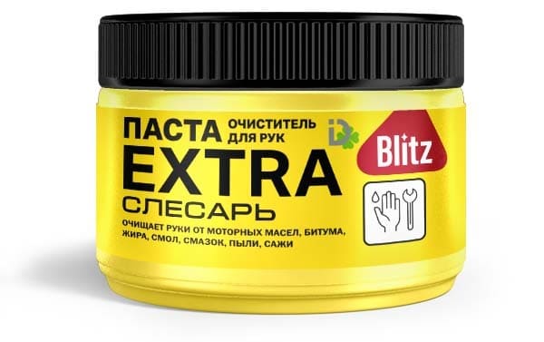 Блиц паста очиститель СЛЕСАРЬ  д/рук EXTRA /300гр/8