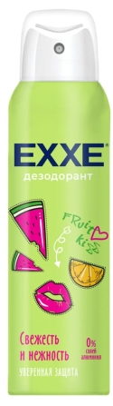EXXE СПРЕЙ Женский дезодорант Fruit kiss Свежесть и нежность 150 мл/24