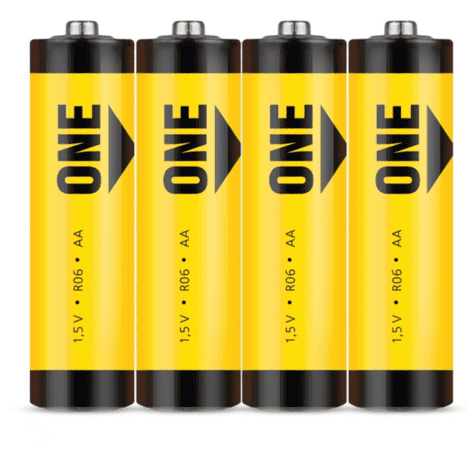 Батарейка солевая Smartbuy ONE R6/4S (60/600)  (SOBZ-2A04S)