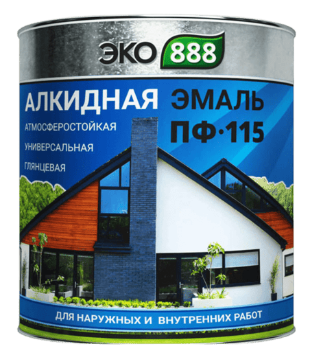 Эмаль универсальная ПФ-115 ЭКО 888 бирюзовая 1,8 кг ГОСТ 6465-76 6шт/уп