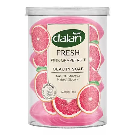Далан т/м Fresh&Minerals Мыло Розовый Грейпфрут (банка) 4*110г/16