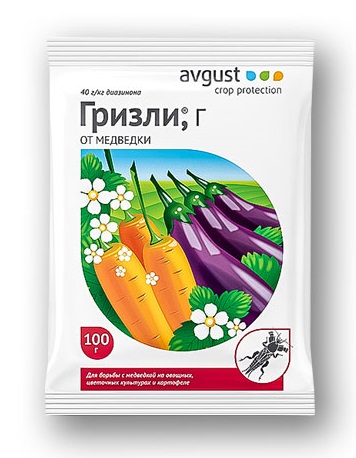 Гризли 100г (70шт/уп) /ср-во от медведки/ "Август"