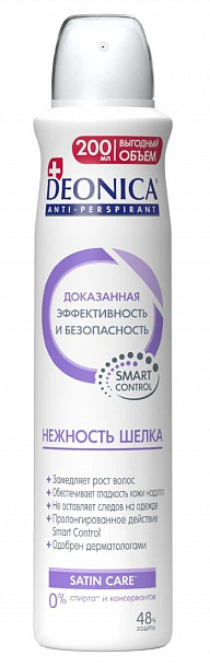 Дезод. женск.DEONICA СПРЕЙ Нежность шелка, 150 мл/6