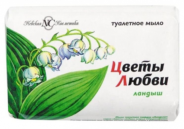 Цветы любви мыло 90 гр Ландыш (6/72)