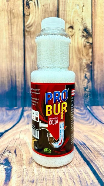 Сода каустическая в гранулах PROBUR / 500 г /24