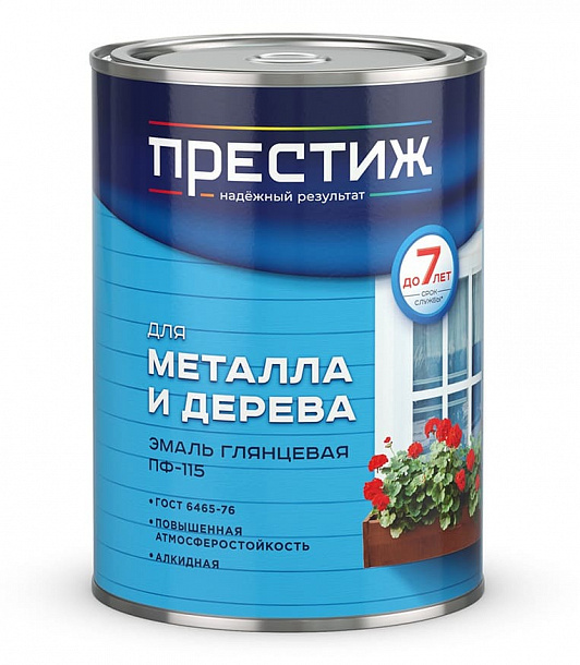 Эмаль ПФ-115 "Престиж" вишня (0,9кг) 14шт/уп