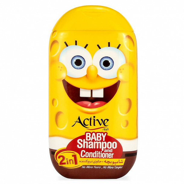 ACTIVE Детский шампунь и кондиционер 2в1 "Sponge Bob", 280 мл (12/1368)
