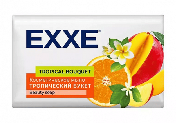 EXXE Косметическое крем-мыло "Тропический букет" 90г /24
