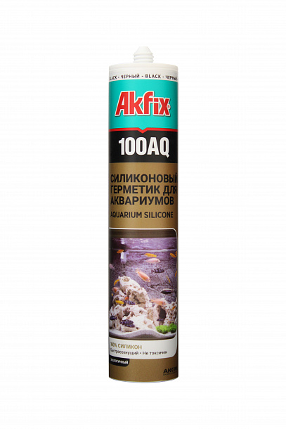 Akfix 100AQ Аквариумный силикон, 280 мл. Прозрачный 1