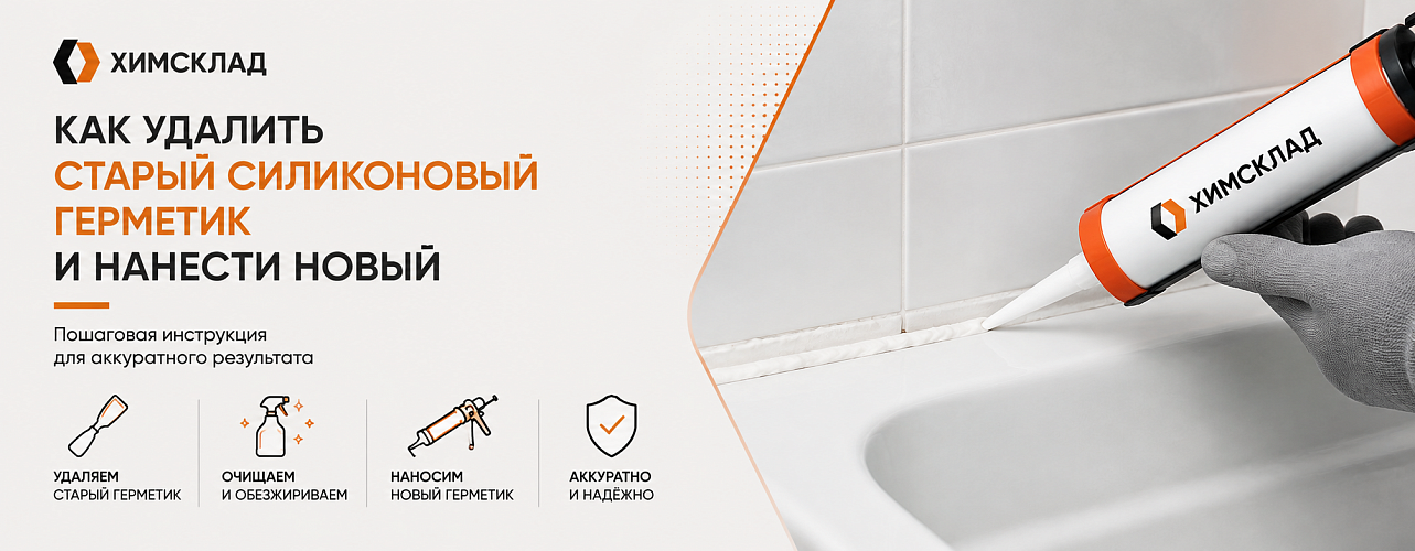 Как удалить старый силиконовый герметик и нанести новый