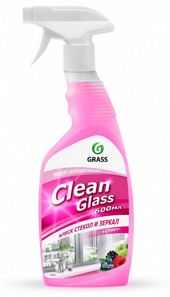 Средство для стекол и зеркал "Clean Glass" лесные ягоды/ 600мл/8