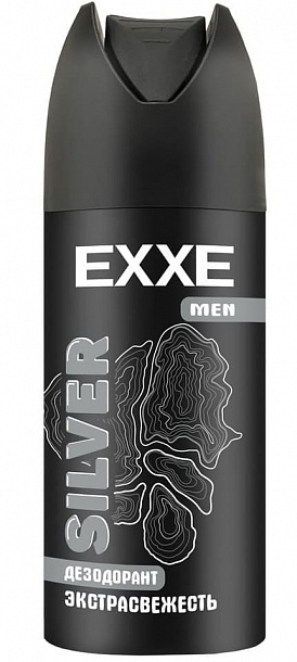 EXXE СПРЕЙ мужской дезодорант аэроз. SILVER,150 мл /6